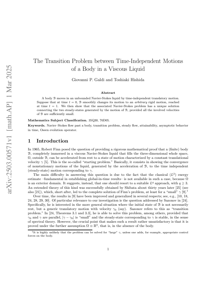 First page