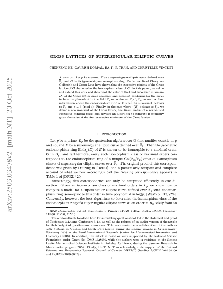 First page