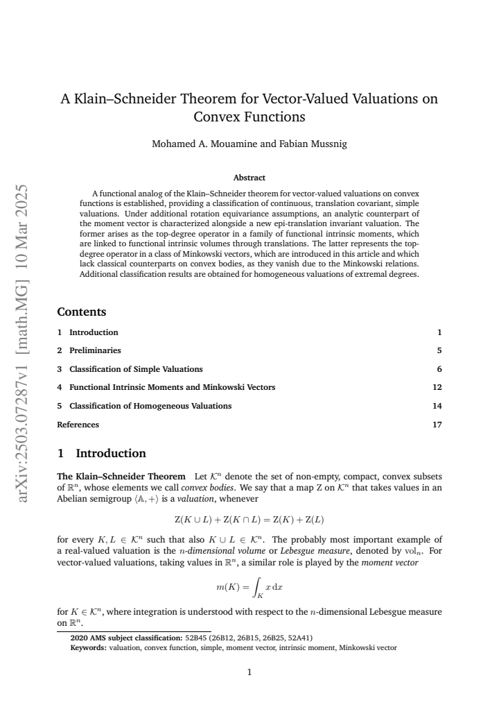 First page