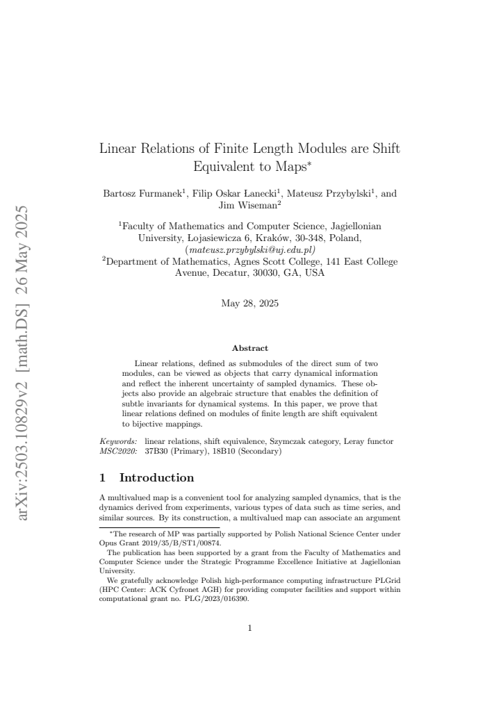 First page