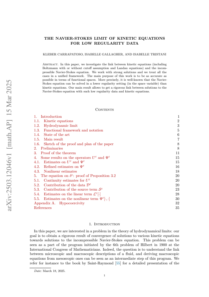 First page