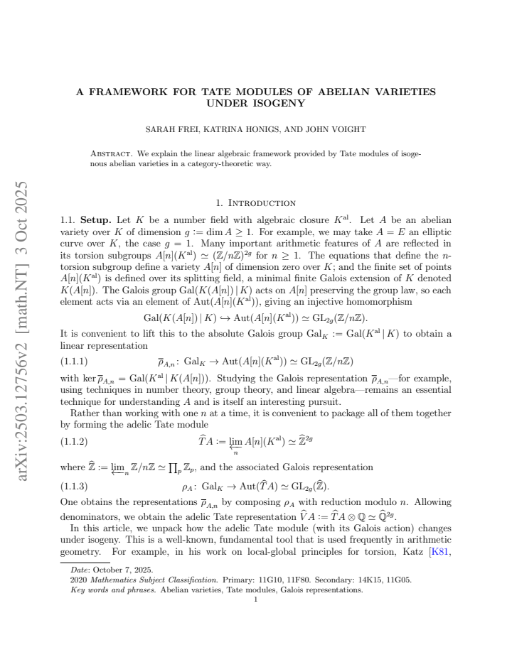 First page
