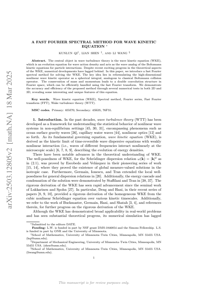First page