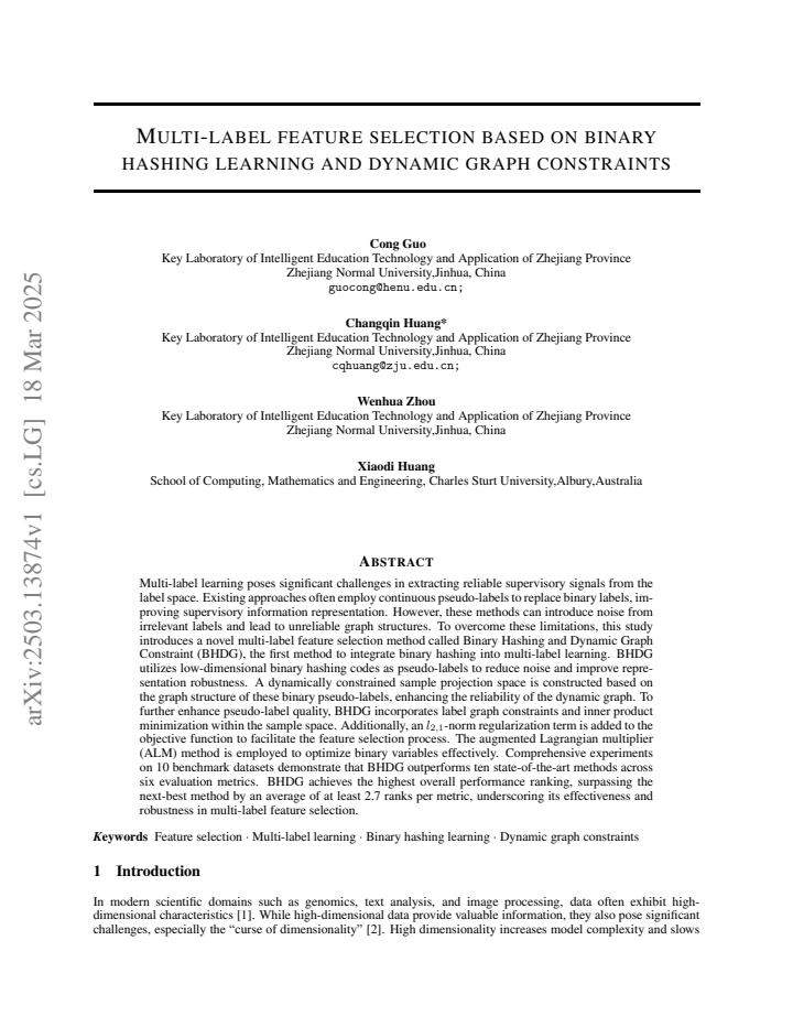 First page