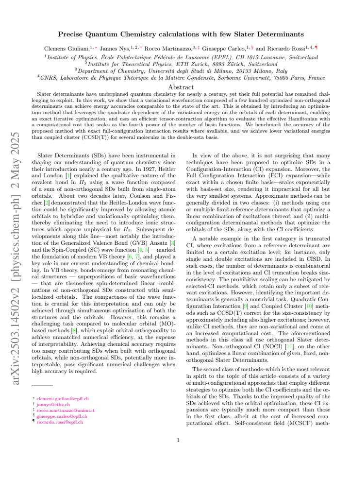 First page