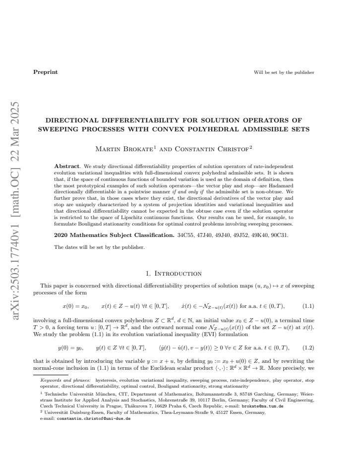 First page