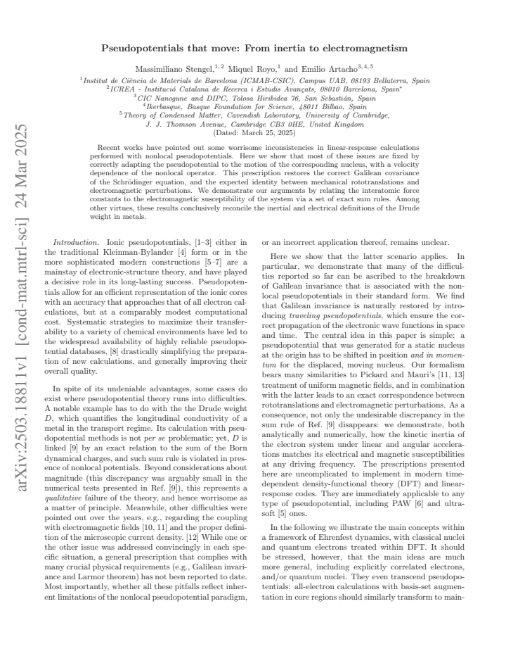 First page