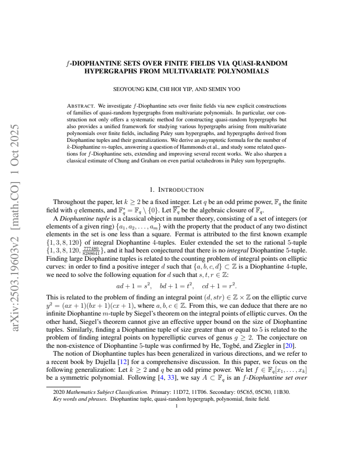 First page
