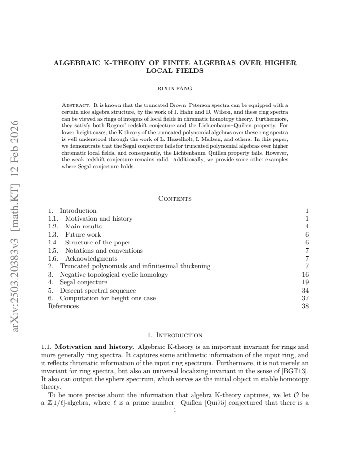 First page