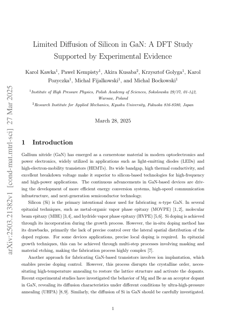 First page