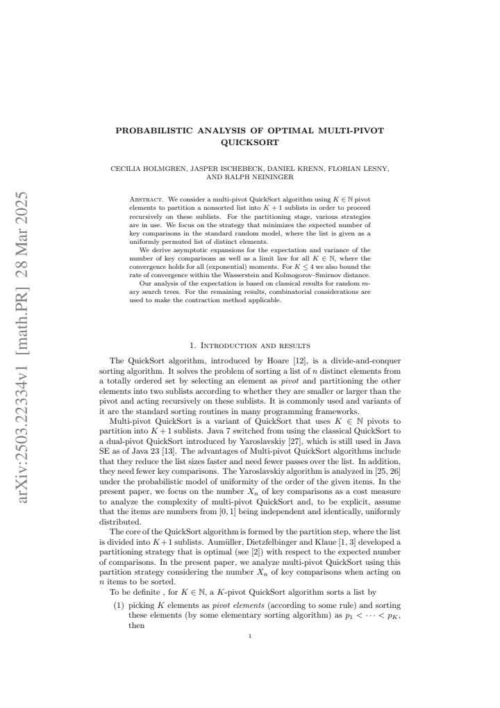 First page
