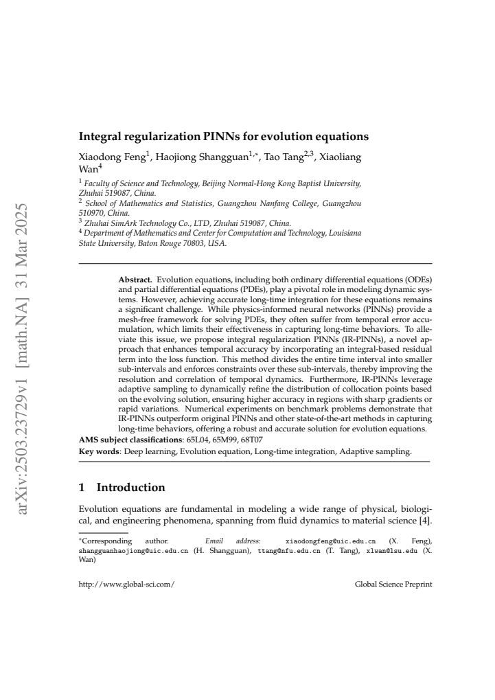 First page