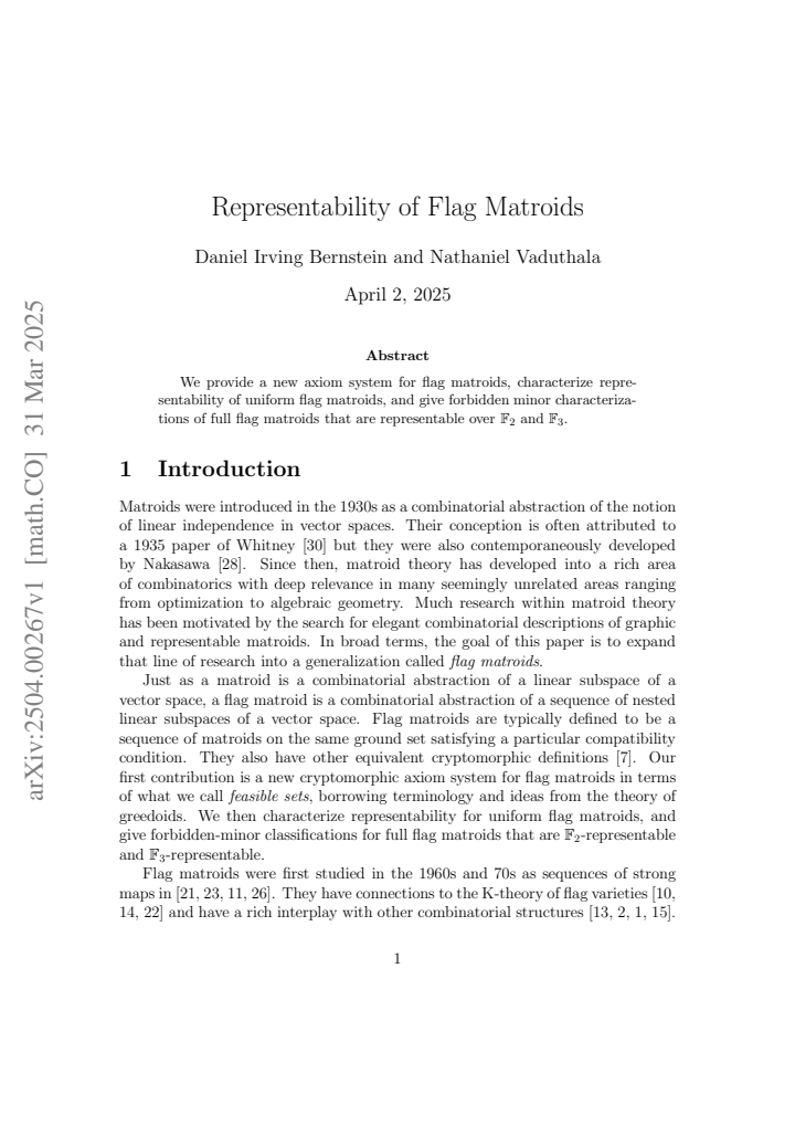 First page