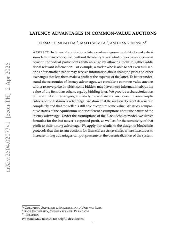First page