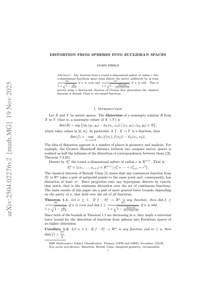 First page