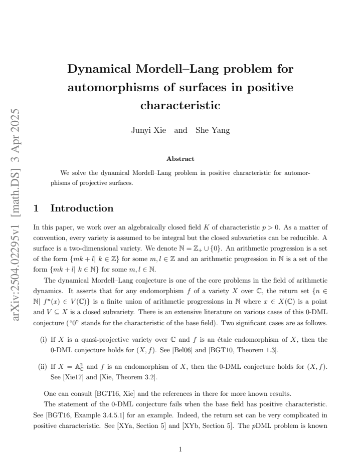 First page