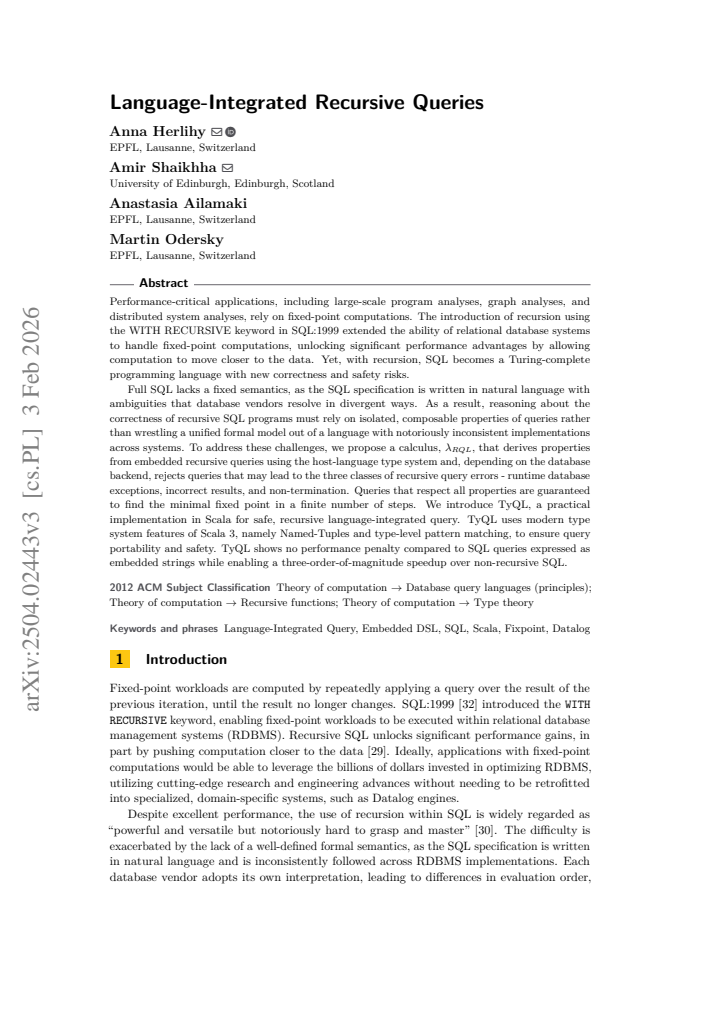 First page