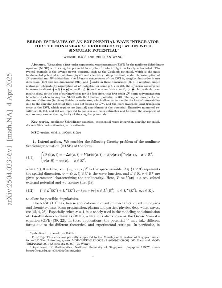 First page