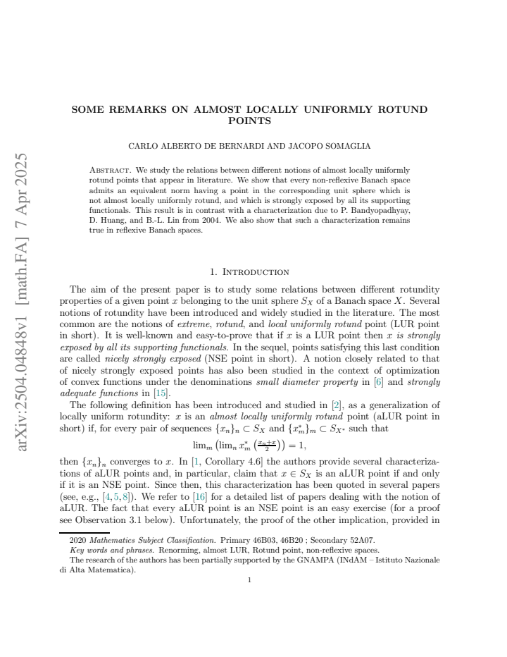 First page