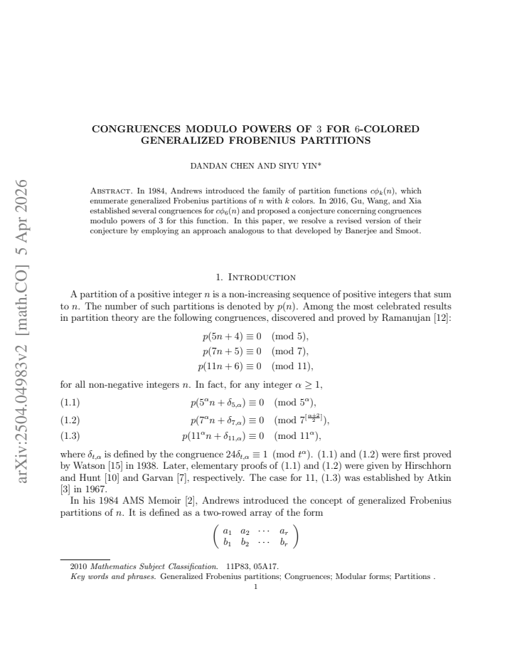 First page