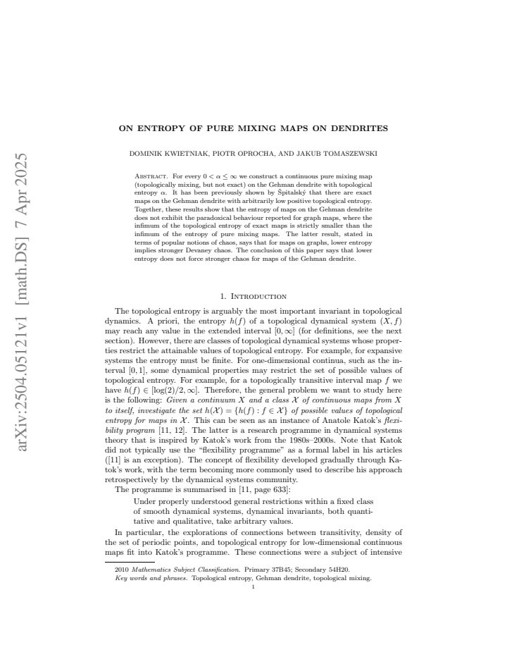 First page