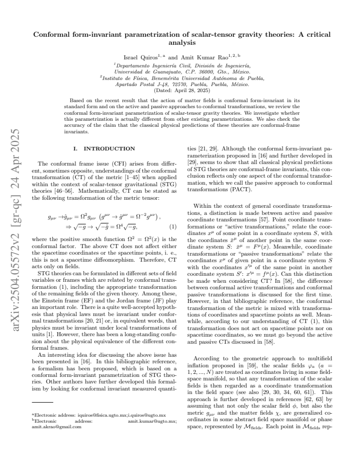 First page