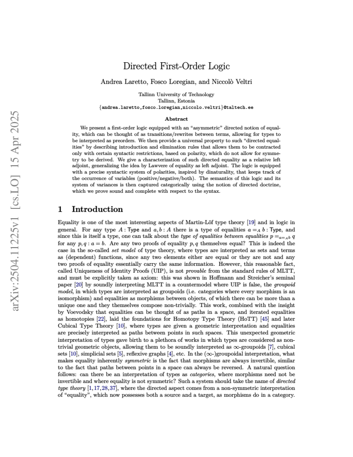 First page