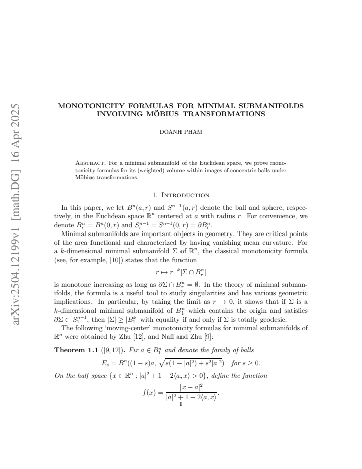 First page