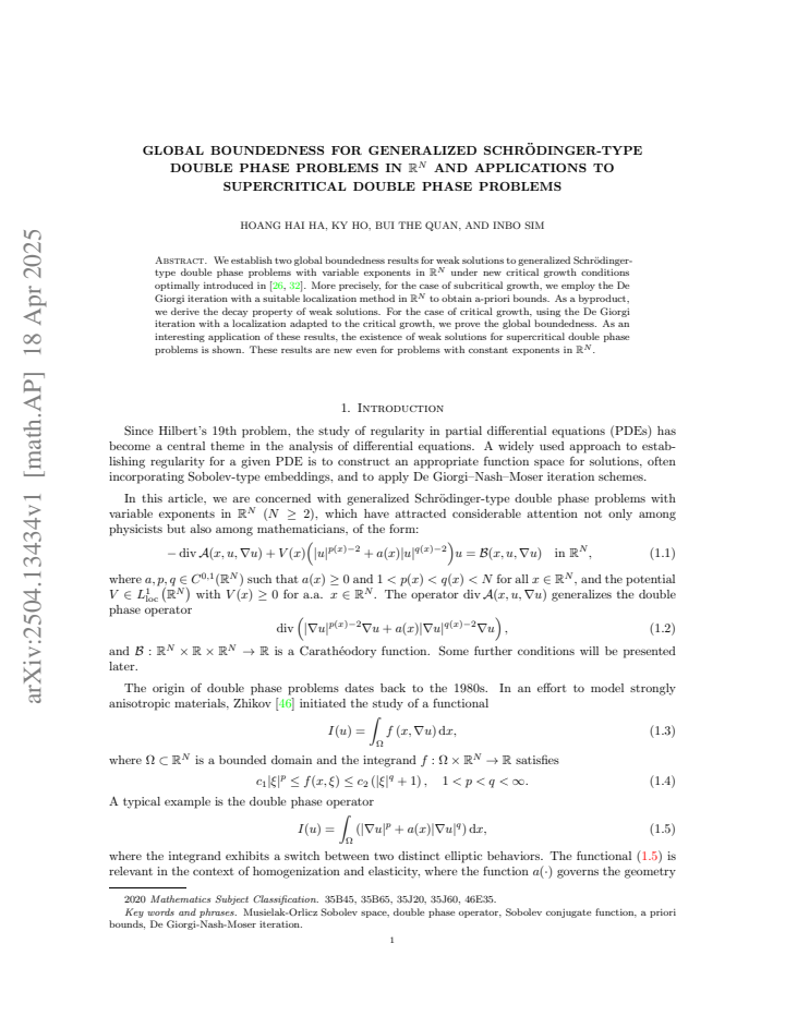 First page