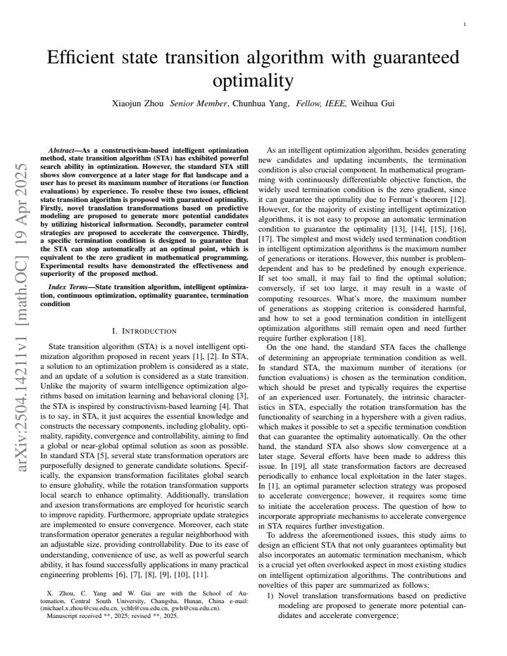 First page