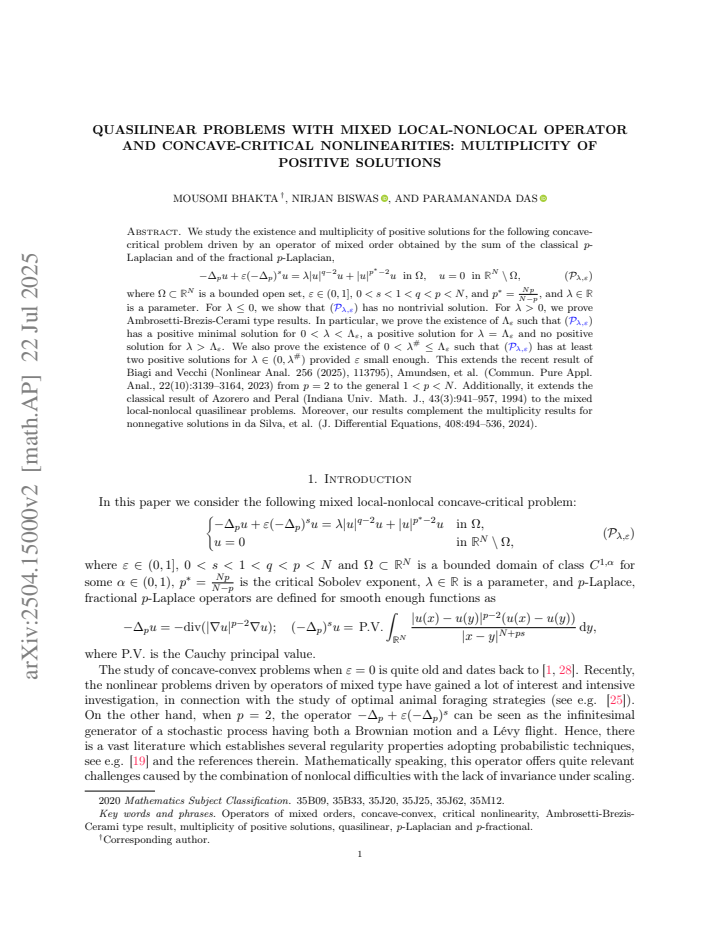 First page