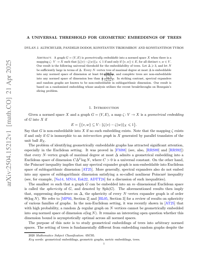First page