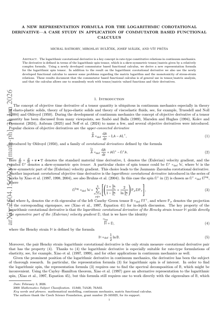 First page