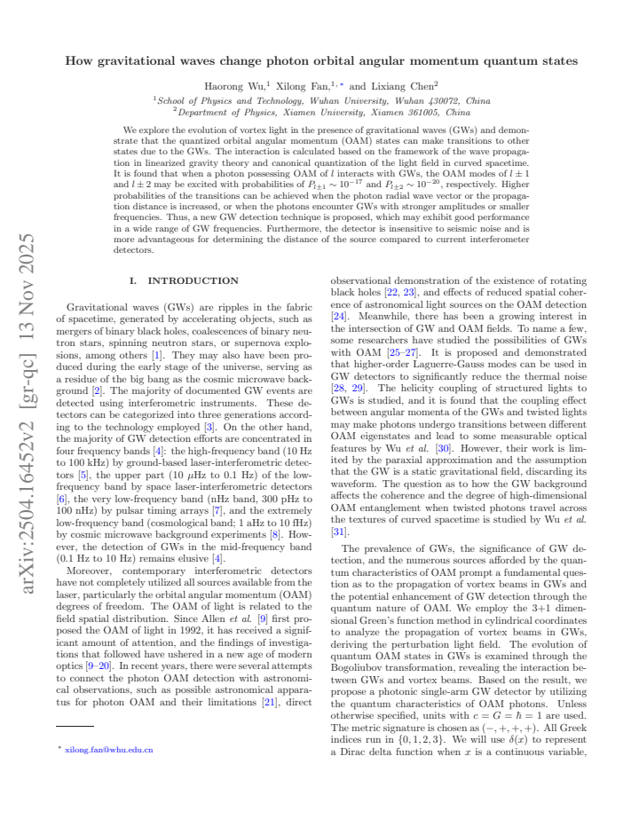 First page