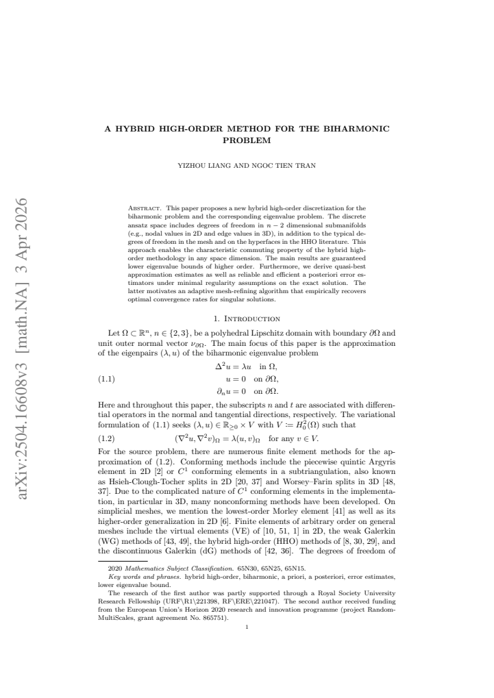 First page