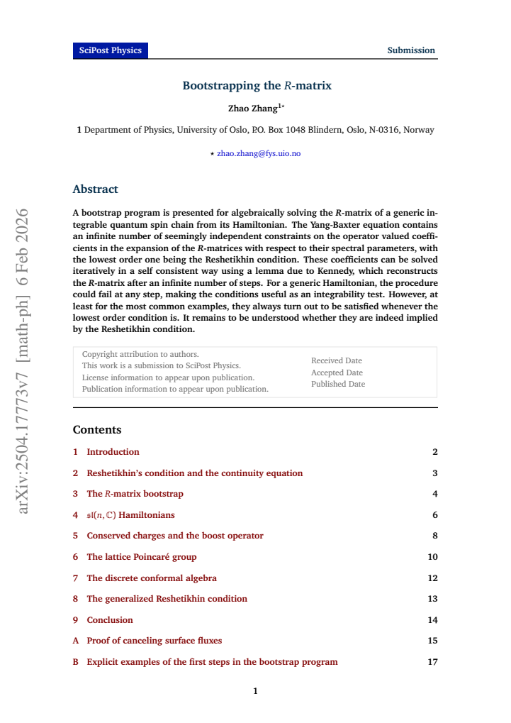 First page