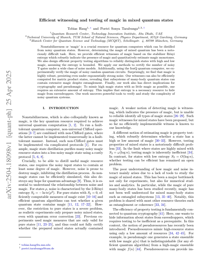 First page