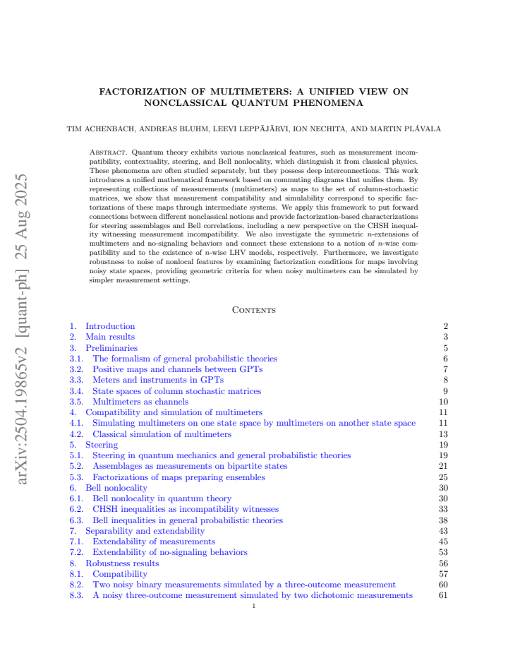 First page