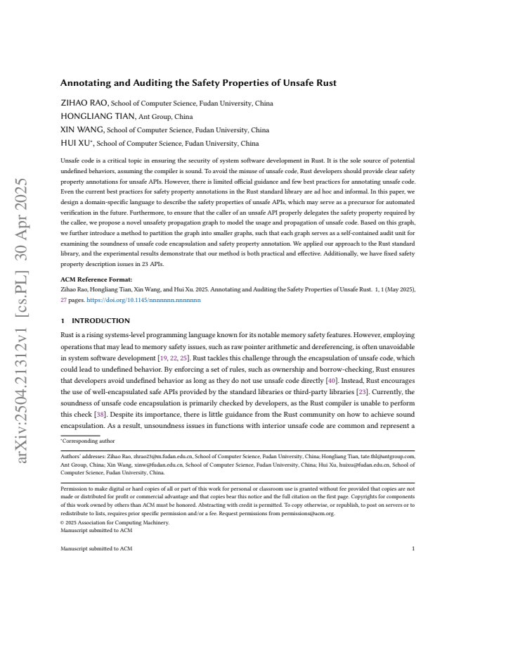 First page