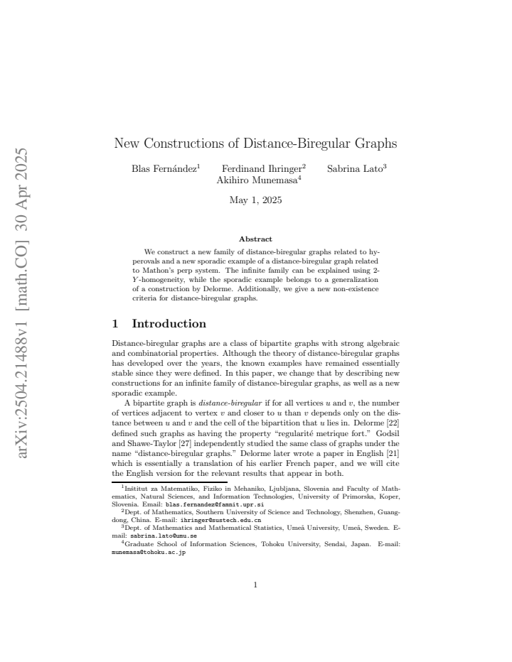 First page
