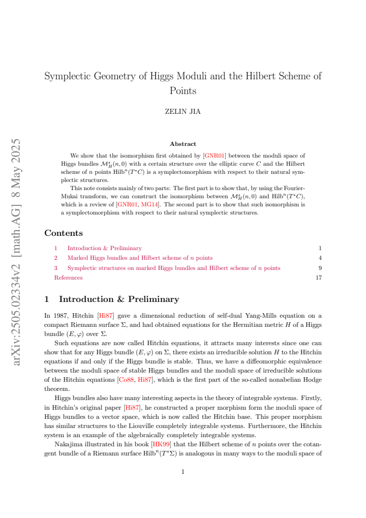 First page