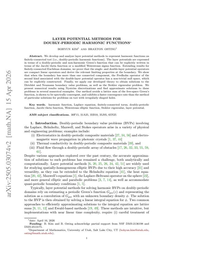 First page