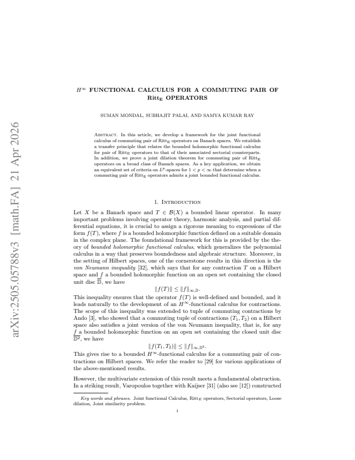 First page