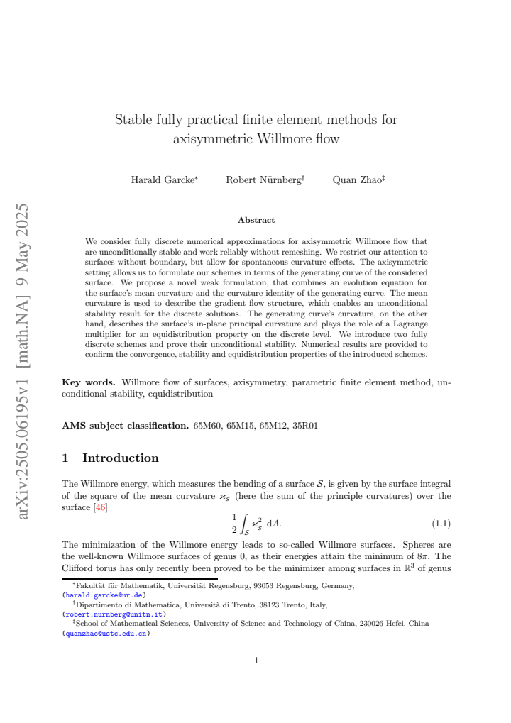 First page