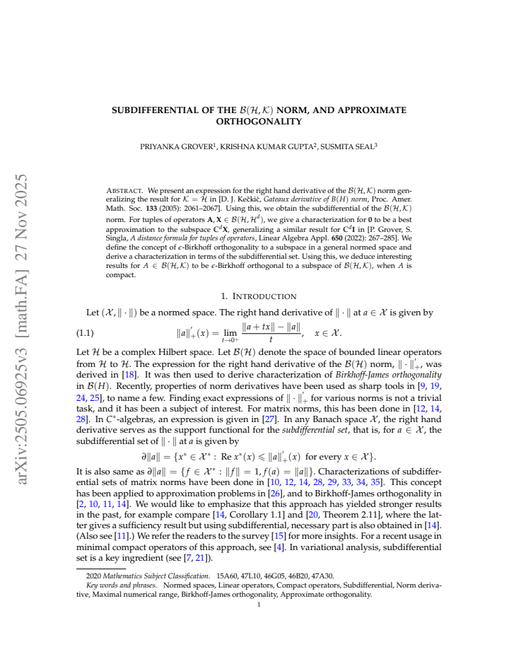 First page