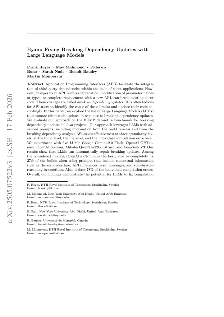 First page