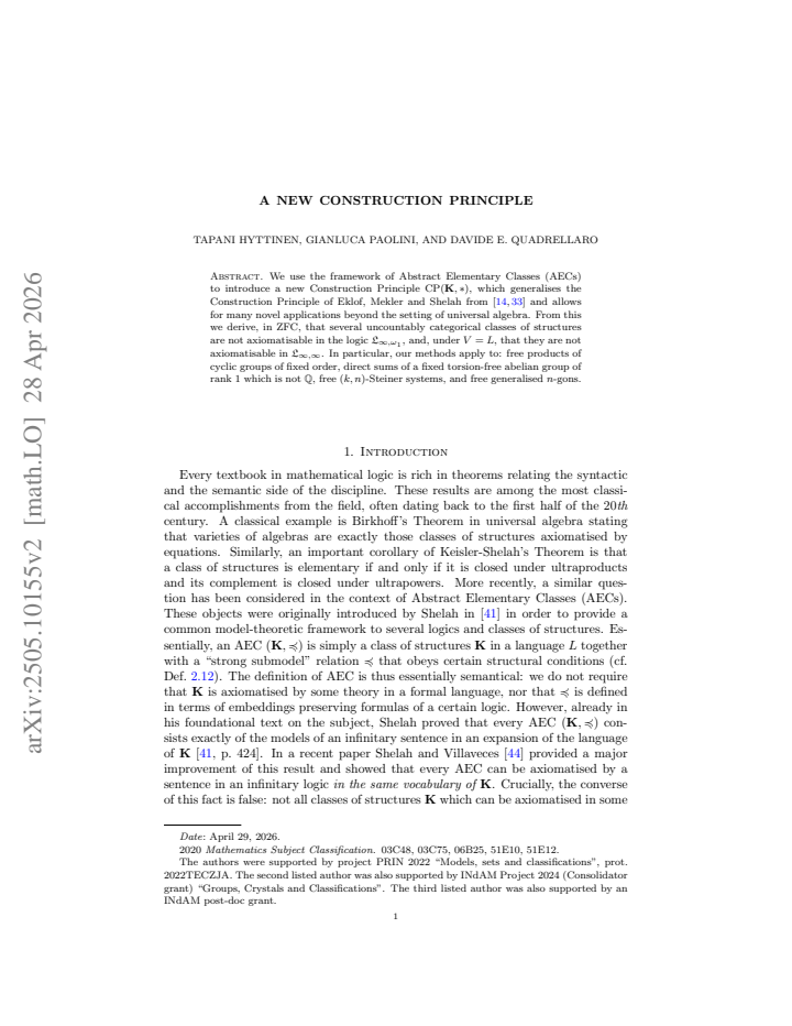 First page