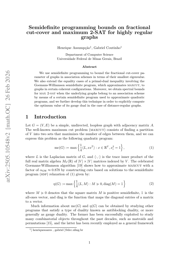 First page