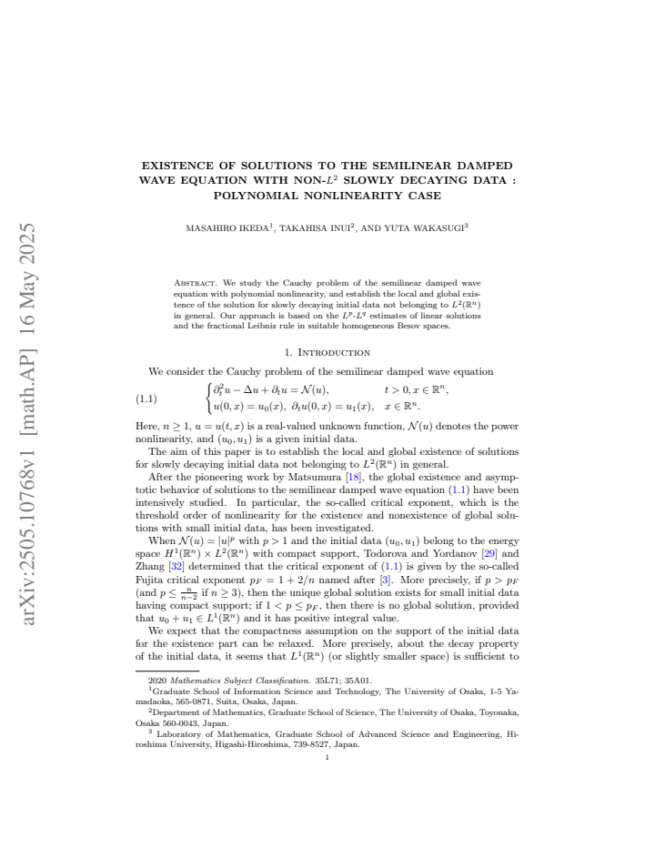 First page