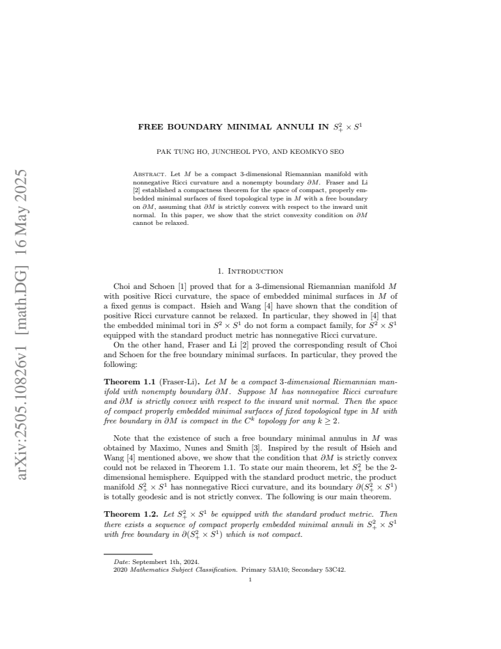 First page
